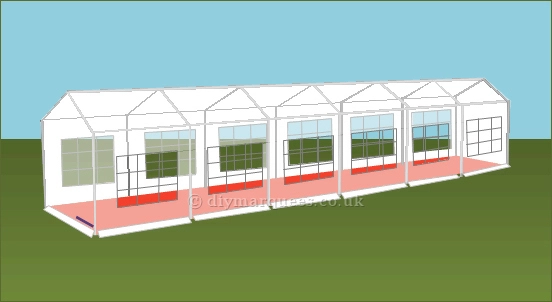 3x12m diy party tent